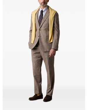 Brooks Brothers Costume Glen À Carreaux - Grey