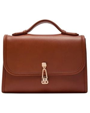 Gabriela Hearst Sac À Main Leonora En Cuir Petit Format - Marron