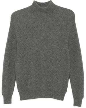 N.Peal Cashmere Pull Honeycomb - Gris