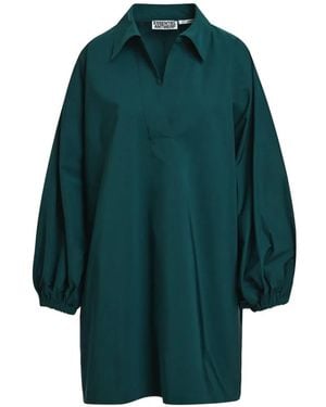 Essentiel Antwerp Oversized V-Neck Dress - Green