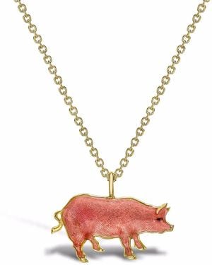 Pragnell Zodiac Pig ネックレス 18kイエローゴールド - メタリック