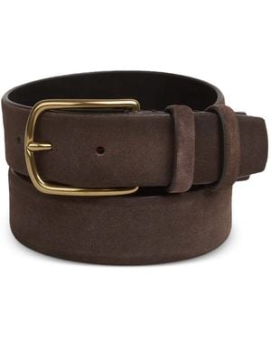 Officine Creative Oc Strip Suede Belt - Brown
