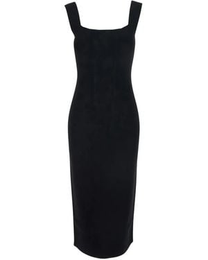 Max Mara Square-Neck Dress - Black
