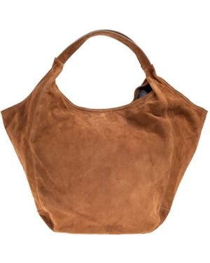 Samsøe & Samsøe Sacima Suede Shoulder Bag - ブラウン