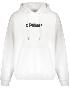 Off-White c/o Virgil Abloh Logo-Print Hoodie - White