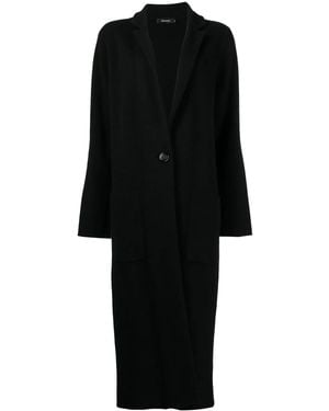 Lisa Yang Single-Breasted Fitted Coat - Black