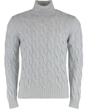 Moorer Maglione Gordon-Ws3 A Collo Alto - Grigio