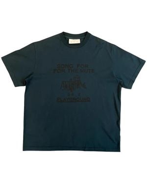 Song For The Mute Recess Graphic-Print T-Shirt - Blue