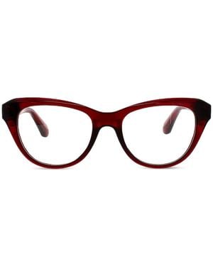 Ferragamo Eyewear Gafas Con Montura Cat Eye - Rojo