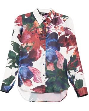 BLAKLACE Chemise À Fleurs - White