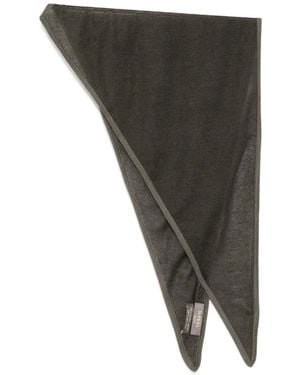 N.Peal Cashmere Birdseye Neckerchief - Grey