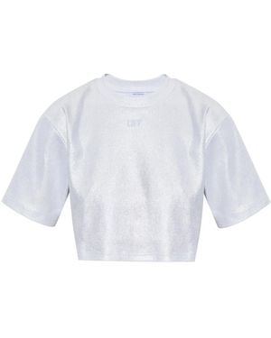 Off-White c/o Virgil Abloh Short Loose-Fitting T-Shirt - White