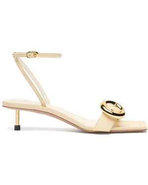 Jacquemus Les Regalo Leather Sandals - Yellow
