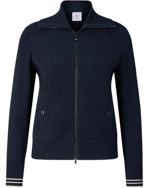 Bogner Jana Ribbed-Knit Cardigan - Blue