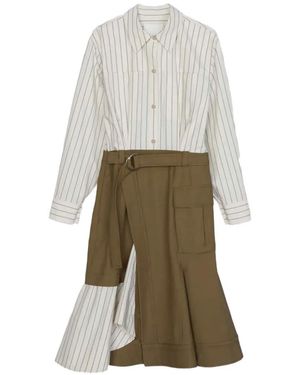 3.1 Phillip Lim Cargo-Pocket Midi Dress - White