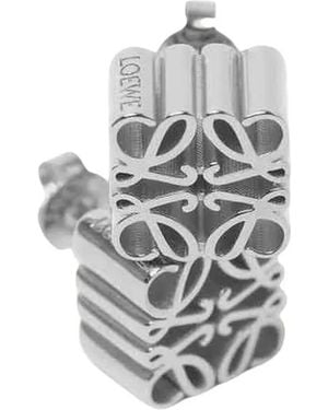 Loewe Anagram Cube Stud Earrings - White