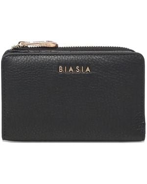 BIASIA Logo-Lettering Wallet - Black