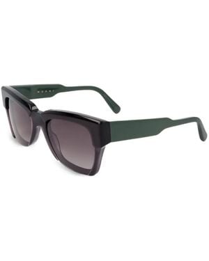 Marni Geometric-Frame Sunglasses - Black