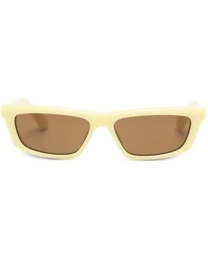 Jacquemus Trapezi Sunglasses - Natural
