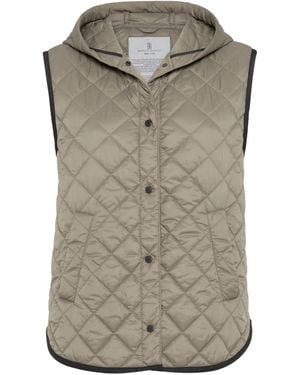 Brunello Cucinelli Gilet Trapuntato - Grigio