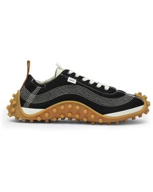 Ami Paris Mesh-Knit Trainers - Black