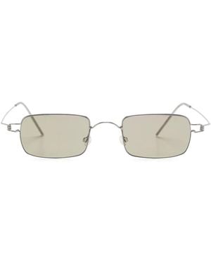 Lindberg Rimless Rectangle-Frame Sunglasses - Metallic
