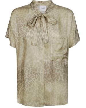 Nude Hemd Mit Animal-Print - Grau