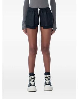 Rick Owens Elasticated Drawstring Shorts - Blue