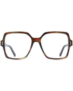 Ferragamo Eyewear Square-Frame Full-Rim Glasses - Black