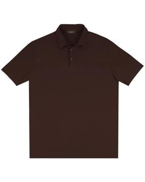 Slowear Ice Short-Sleeve Polo Shirt - Brown