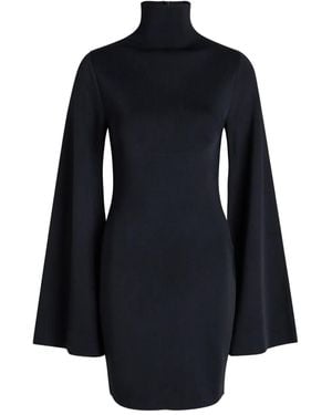 Calvin Klein Mock-Neck Mini Dress - Blue