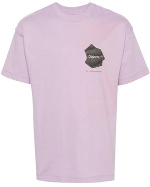 Objects IV Life Thought Bubble Spray-Print Cotton T-Shirt - Pink
