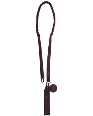 adidas By Stella McCartney Logo-Print Bungee-Cord Lanyard - Purple
