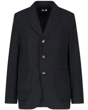 Comme des Garçons Layered Notched-Lapel Blazer - Black