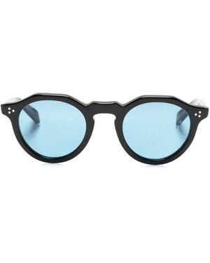 Eyevan 7285 Pre-Owned Mason Round-Frame Sunglasses - Blue