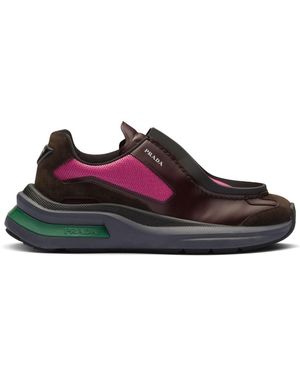Prada Sneakers Mit Breiter Sohle - Schwarz