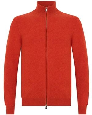 Fedeli Cardigan Mit Reißverschluss - Rot