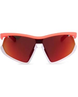 adidas Geometric-Frame Sunglasses - Pink