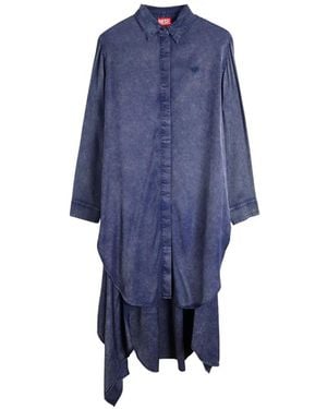 DIESEL Midi Shirt Dress - Blue
