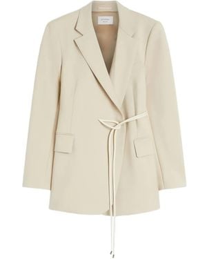 Sportmax Wool Short Coat - Natural