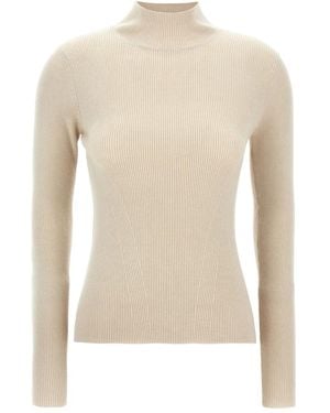 Max Mara Zanzara ribbed high-neck sweater - Neutro