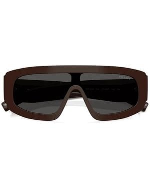 Prada Logo-Detail Sunglasses - Black