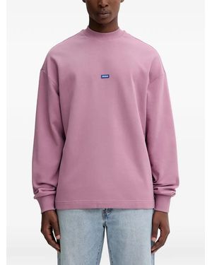 HUGO Logo-Patch Sweatshirt - Pink