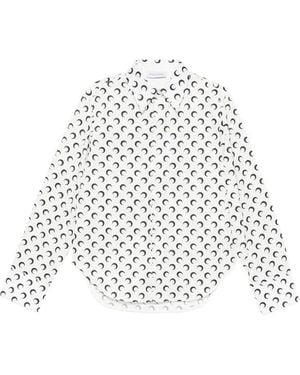 Marine Serre Moon-Print Shirt - White