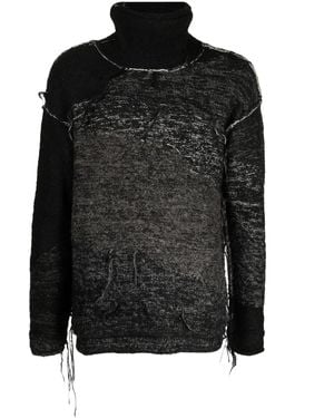 The Viridi-anne Cardigan Im Distressed-Look - Schwarz