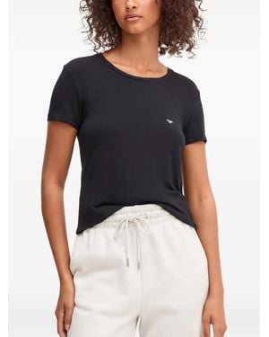 ARMANI EXCHANGE Logo-Studded T-Shirt - Blue