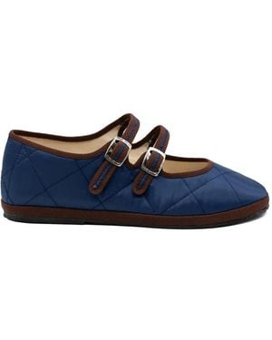 Gondolina Acqua Alta Quilted Ballet Flats - Blue