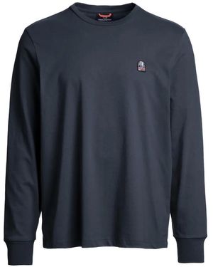 Parajumpers Logo-Patch Long-Sleeve T-Shirt - Blue
