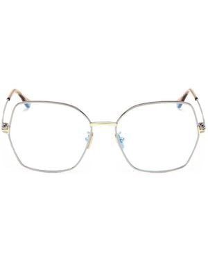 Tom Ford Geometric-Frame Glasses - Natural