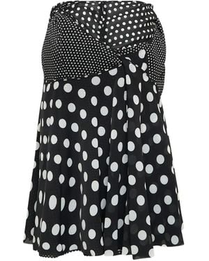 Junya Watanabe Polka-Dot Skirt - Black